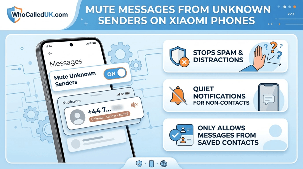 Mute Messages from Unknown Senders on Xiaomi Phones
