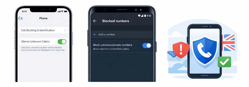 iPhone and Android Block Unknown Numbers