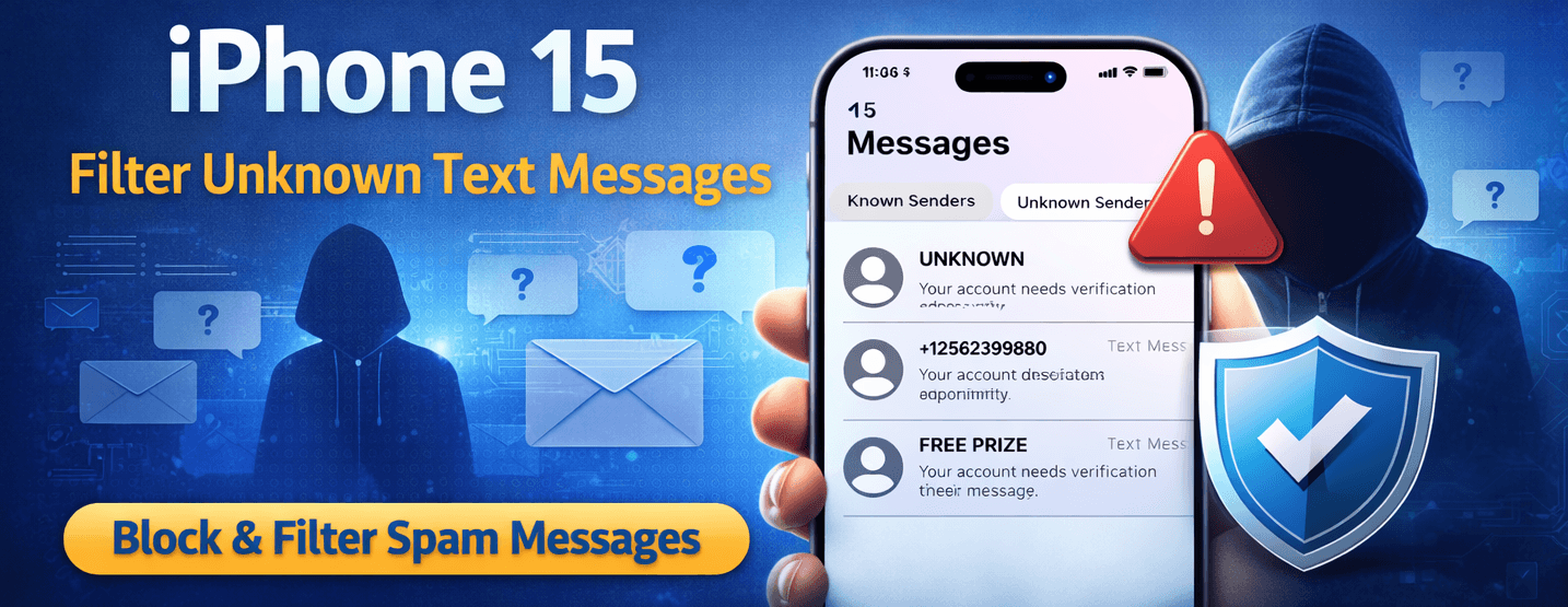Stop Spam Texts on iPhone 15: How to Automatically Filter Unknown Numbers