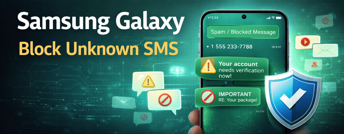 How to Block Messages from Unknown Numbers on Samsung Galaxy